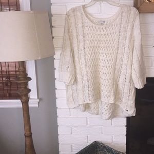 American Eagle crochet sweater